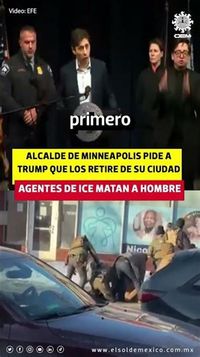 Agentes de ICE matan a un hombre en Minneapolis en plena crisis migratoria