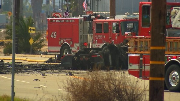 9 Los Angeles firefighters injured, 2 critically, in explosion of burning truck’s fuel tank