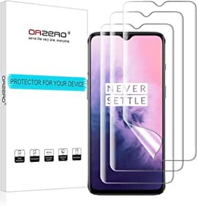 (3 Pack) Orzero Screen Protector Compatible for Redmi Note 7, Note 7 Pro, Mi 9, OnePlus 7 Pro 5G, 6T, Samsung Galaxy A30, A50, M30, M30S (Premium Quality) (Full Coverage), High Definition Anti-Scratch
