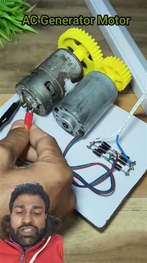 AC current Generator #project #science #experiment #DIY