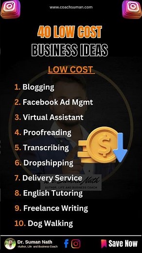 40 Low Cost Business Ideas You Can Start Today 💡💼 No Big Budget Needed!