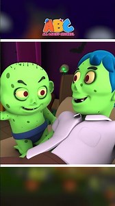 Zombie Family Sleeping In The Bed #shorts #halloween #albabieschannel #hooplakidz