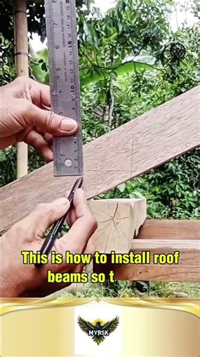 This is how to install roof beams so they fit properly #shorts