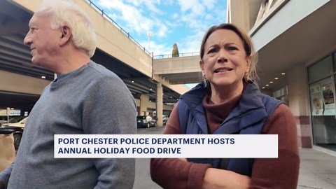 Port Chester police, shoppers step up for families in need during annual food drive