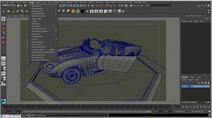 Tutorial de Wireframe Rendering en Autodesk Maya