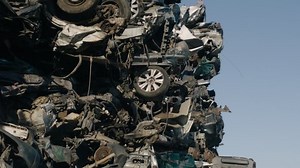 Crushed Old Demolished Cars Stacked Scrapyard: video stock (100% royalty free) 1053320855 | Shutterstock