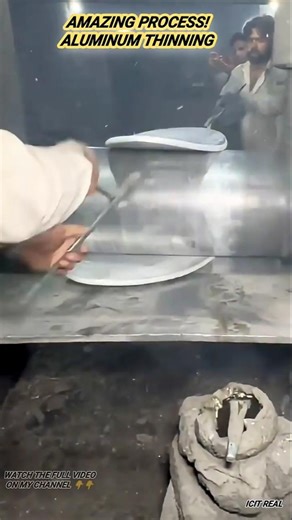 AMAZING Aluminum Thinning with Rolling Machine #shorts #asmr
