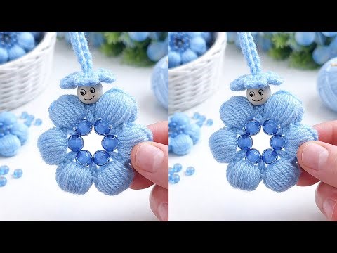 Handmade Crochet Flower with Beads | Relaxing Craft Tutorial
