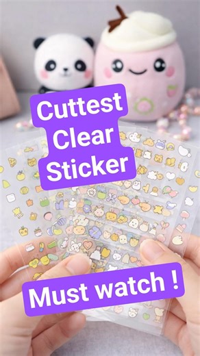 Cute Clear Stickers Haul! ✨ Kawaii Stationery & Journaling Fun!