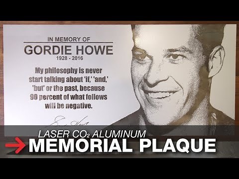 Laser Engraving Memorial Plaque | Laserable Aluminum | Trotec