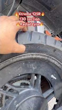 🤯130 Section Radial Tyre in Hero Xtreme 125,😍 Performance check 🔥🔥🔥 #ceattyres #shorts #viral