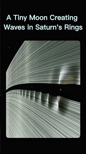 Daphnis: The Tiny Moon Sculpting Saturn’s Rings! 🌌🪐 #nasa #astronomy