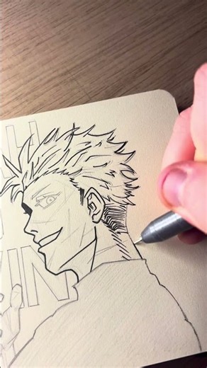 Drawing the coldest lines in all of anime - “Nah I’d Win” #gojo #jjk