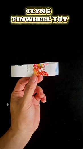 how to make flying pinwheel toy. #flying #diy #origami