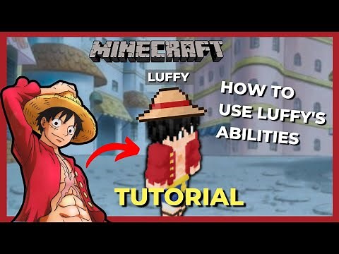 Luffy's Gomu Fruit Abilites Tutorial | [Bedrock / MCPE Edition]