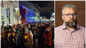 Ó­venju­mikill fjöldi í friðar­göngu - Vísir