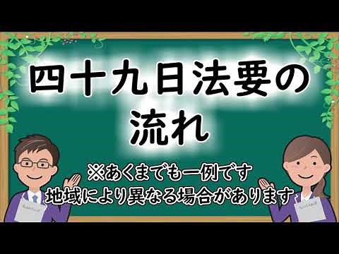 四十九日法要の流れ【よくあるお葬式の質問】