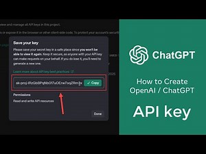 How to Get ChatGPT API Key FREE (2025)