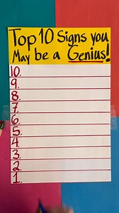 540K views · 648 reactions | Top 10 signs you may be a genius #reels #genius | At Home with Jennie and Nick | Facebook