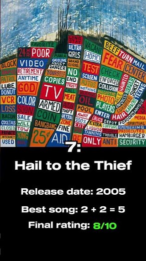 All Radiohead Albums Ranked Worst to Best #ranked #radiohead #edit