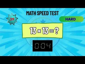 Human Calculator Challenge 🔢 | 40 Speed Math Questions (Easy to Hard)