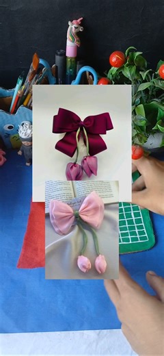 Tulip Hair Bow #diy