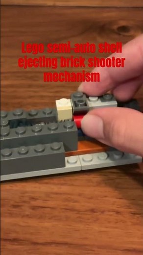 Lego Semi-Auto Shell Ejecting Brickshooter Concept #lego #legomech #legogun