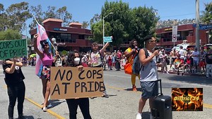 Protest at Pride Against LASD Involvement #pride #protest #lasd