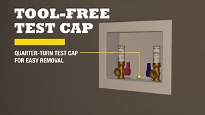 BrassCraft 1/2 in. NOM Cold Expansion PEX x 3/4 in. Garden Hose with 1/4 Turn Brass Ball Valves and Hammer Arrestors WSBCEPX1 B