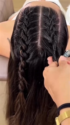 Hairstyle tutorial on Instagram: "Follow for more ♥️ Turn your simple hair day into a total showstopper with this dreamy Waterfall Braid ✨ Perfect for brunch dates, weddings, or that special occasion where you want to glow 💕 This look is chic, timeless & surprisingly easy! 👑 💡 Stylist Tip: Add a little shine spray for that glossy, Insta-ready finish 🌸 Save this reel now & share it with your hairstyle-obsessed besties #reelitfeelit #HairGoals #ViralHairstyle #Trend
