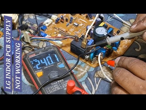 Lg split ac indor pcb repair or proper solution.