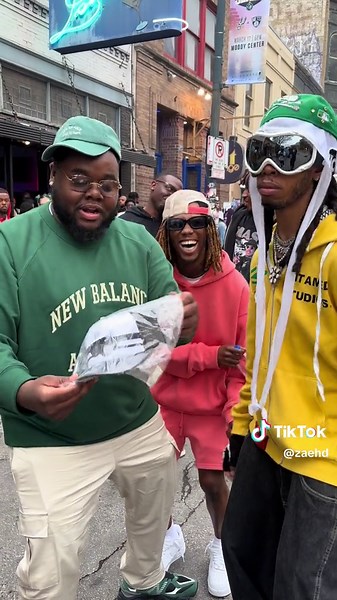 Meeting Big Frank at SXSW and Giving Him a YUMS Hat
