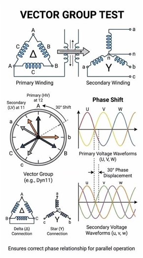 Vector Group Test Kya Hota Hai Transformer Me #electrical