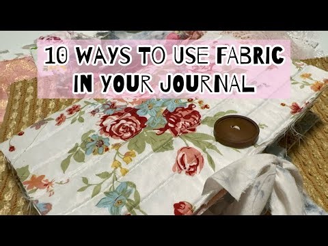 10 ways to use fabric in your junk journal // beginner friendly