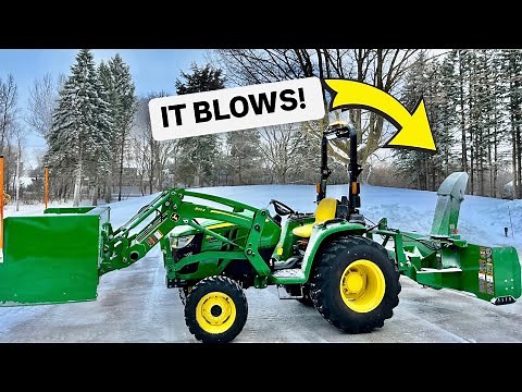 Rear Mounted Snowblower - John Deere Compact Tractor