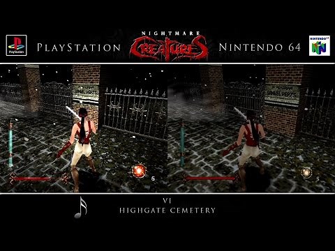 Nightmare Creatures | PSX & N64 | Comparison - Dual Playthrough (Edit)