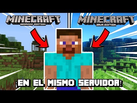 ¡¡¡¿COMO JUGAR MINECRAFT BEDROCK Y MINECRAFT JAVA EN EL MISMO SERVIDOR?!!!! [SI SIRVE]
