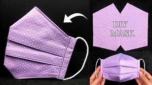 DIY Fabric Face Mask Sewing Turorial. | Rin DIY สอนพับใบเตยแบบต่างๆ