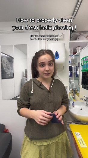 Metal Morphosis (@metalmorphosis_) - Helix Piercing Aftercare Tips and Healing Routine
