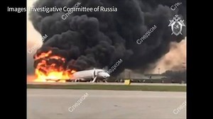Dozens of people are dead after a Russian passenger plane made an emergency landing and erupted in a huge ball of fire and smoke at Moscow's Sheremetyevo airport. Aeroflot says the Superjet-100 had to return to the airport "due to a technical reason" and its engines caught fire upon landing. Forty-one people including at least two children are known to have died Passengers could be seen leaping onto an inflatable slide at the front and running from the blazing plane as huge black columns of smok