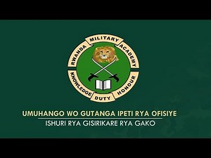 🔴LIVE: Umuhango wo gutanga ipeti rya ofisiye mu Ngabo z'u Rwanda