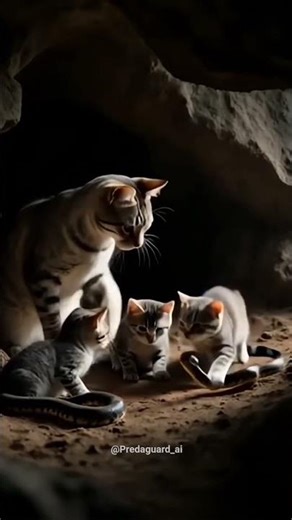 cat vs snake #CatVsSnake #AnimalFight #Wildlife