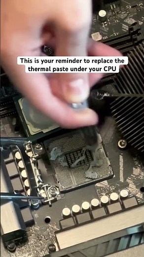 Replace thermal paste under the CPU