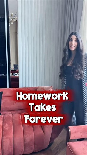 Homework takes forever 😭