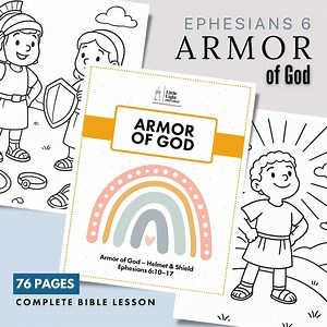 Helmet & Shield Bible Lesson for Kids | Armor of God 76-page Printable | Ephesians 6:10–17 Sunday School Activity Pack - Etsy