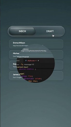Liquid Glass Toggle UI ✨ HTML & CSS Only