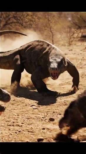 first komodo dragon noticing meat being #wildlifeentertainment #wildlife #wildlifeshorts #animals