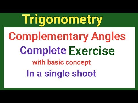 05:Trigonometry proof and evaluate || complementary angles in trigonometry exercise || Trigonometry