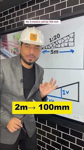 ✅HOW TO CALCULATE SLOPE OF RAMP || Part - 2 #viralshots #rampcalculation