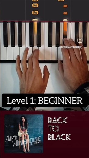Learn to play "Back To Black" 🎹🖤 Online Piano Lessons